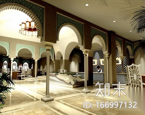 [新疆]吐鲁番特色餐厅装修图（含效果）cad施工图下载【ID:166997132】