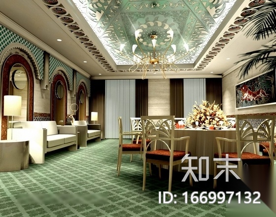 [新疆]吐鲁番特色餐厅装修图（含效果）cad施工图下载【ID:166997132】