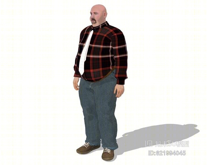3D人物SU模型下载【ID:821994045】