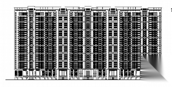 某豪华一期住宅楼建筑施工图cad施工图下载【ID:149790103】