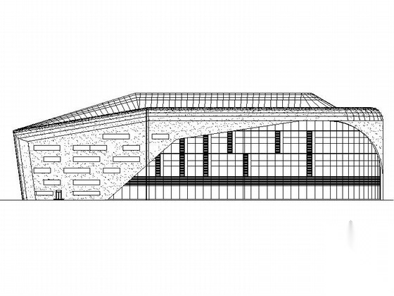[大连]高层L形框架结构乙级体育训练馆建筑施工图施工图下载【ID:165742108】