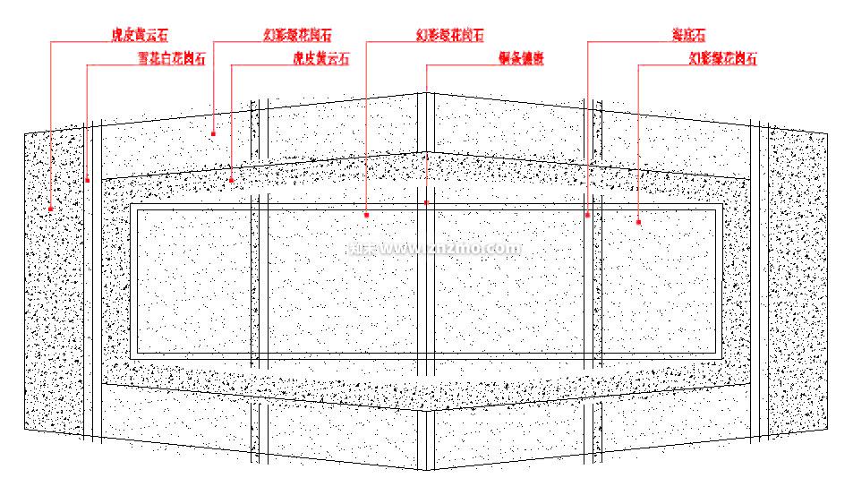 地面拼花cad施工图下载【ID:178695122】