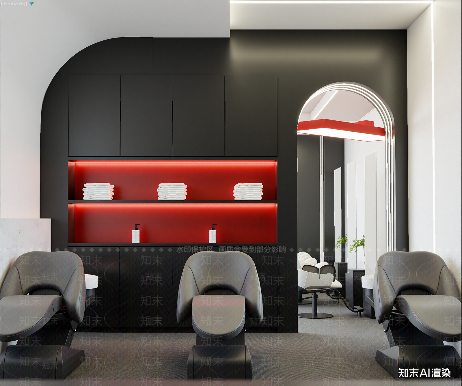 现代足浴店3D模型下载【ID:1213898389】