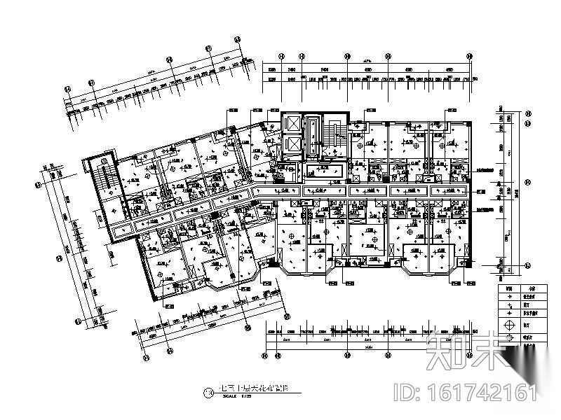 某售楼处公寓样板间室内装修图（含效果）cad施工图下载【ID:161742161】