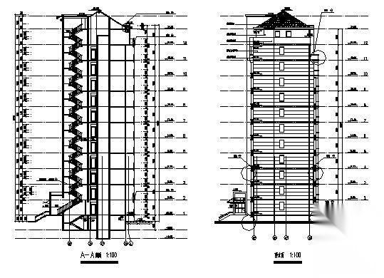 某十九层住宅楼建筑施工图施工图下载【ID:149887109】