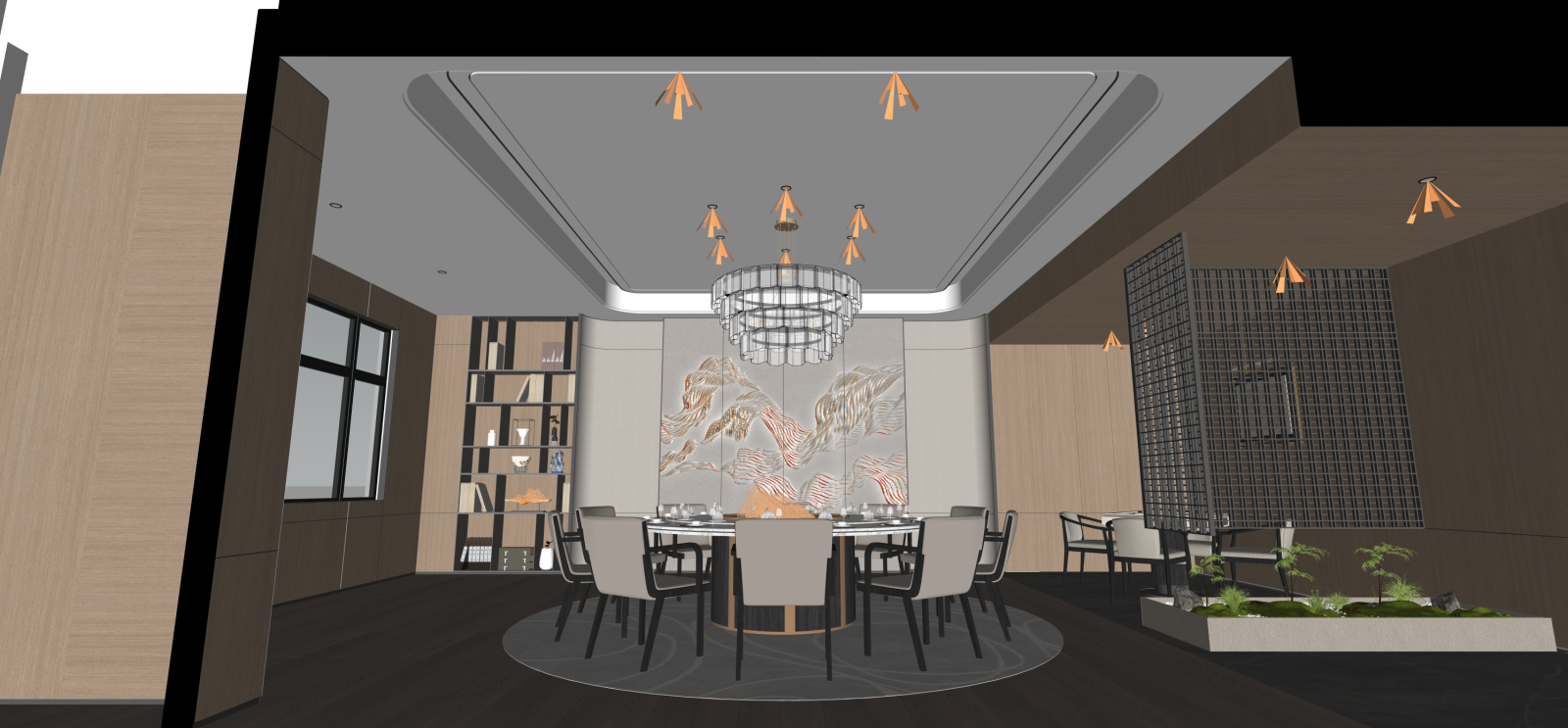 现代包厢SU模型下载【ID:1216081669】