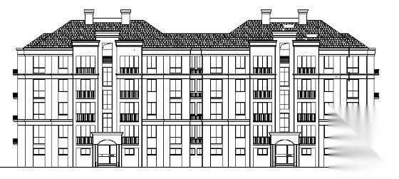 某四层小型住宅楼建筑施工图施工图下载【ID:166570124】