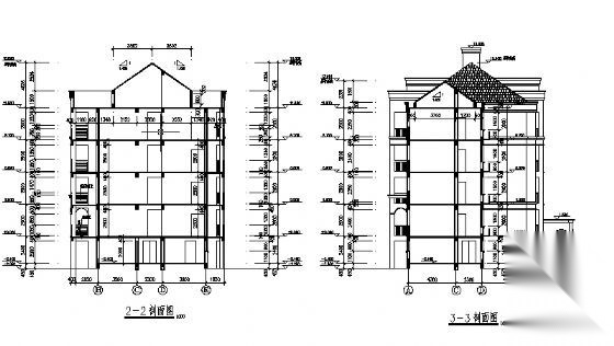 某四层小型住宅楼建筑施工图施工图下载【ID:166570124】