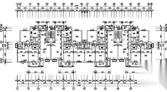 某四层小型住宅楼建筑施工图施工图下载【ID:166570124】