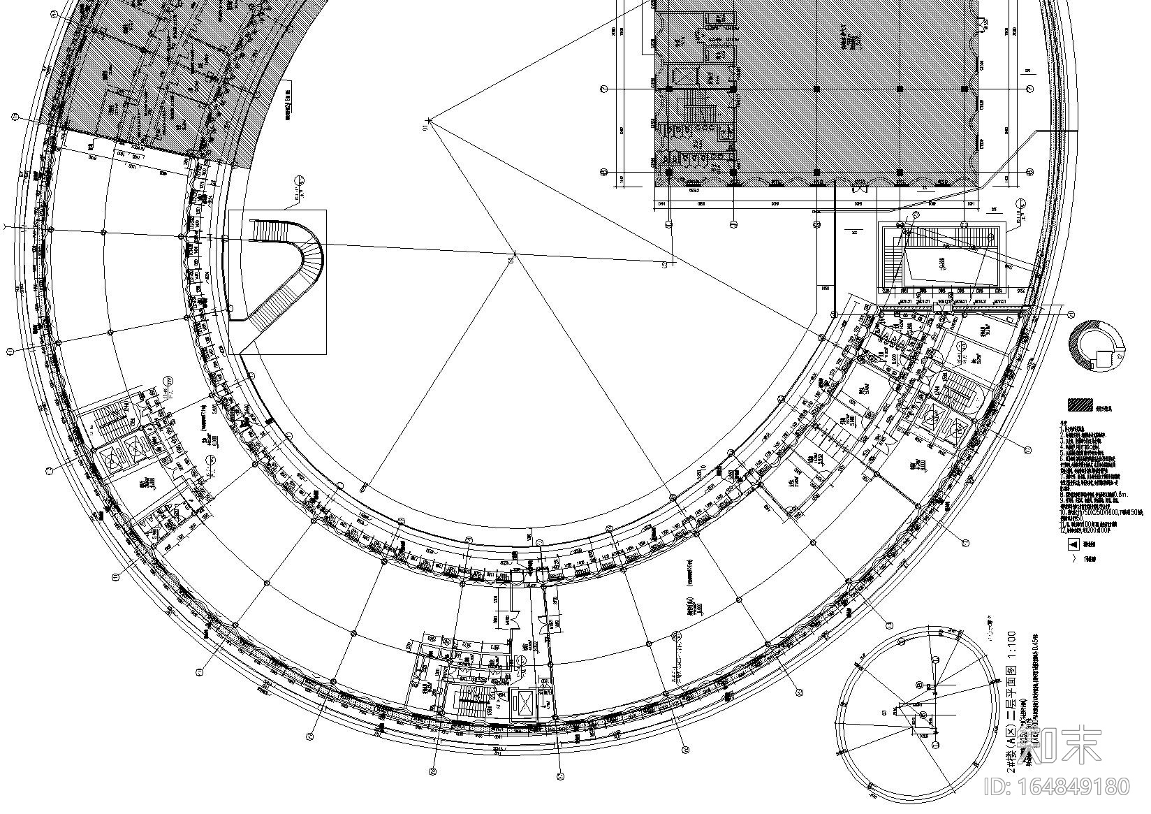 [上海]​奉贤社区中心全套建筑图纸+效果图cad施工图下载【ID:164849180】