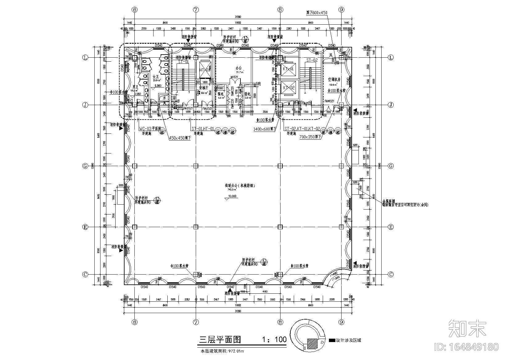 [上海]​奉贤社区中心全套建筑图纸+效果图cad施工图下载【ID:164849180】