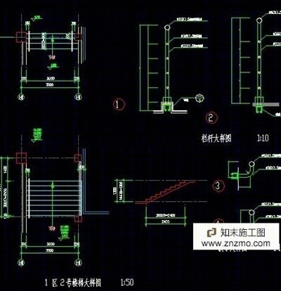 楼梯大样cad施工图下载【ID:36915561】