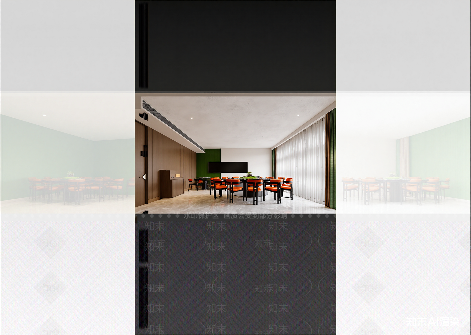 新中式会议室3D模型下载【ID:1214685845】