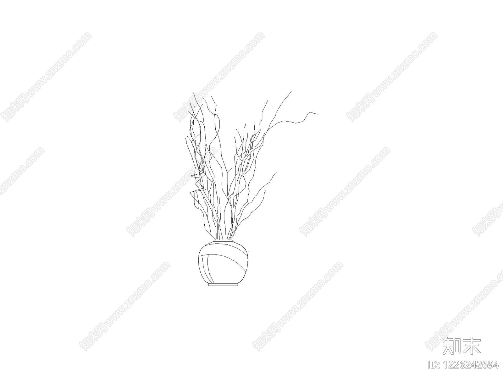 摆件cad施工图下载【ID:1226242694】