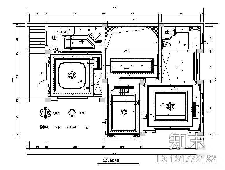 [江苏]简欧联排三层别墅设计施工图（附效果图）cad施工图下载【ID:161778192】