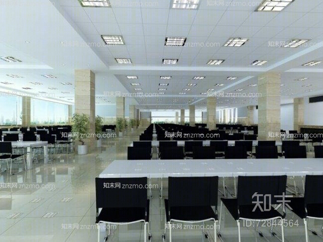 现代办公室3D模型下载【ID:72844564】
