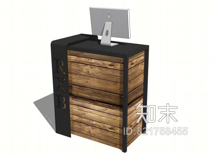 接待台SU模型下载【ID:821758455】