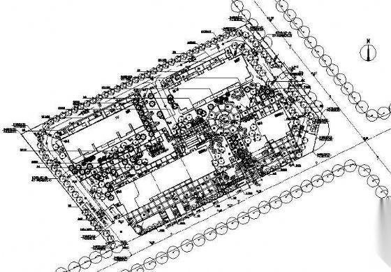 某小区景观绿化施工图cad施工图下载【ID:161113159】