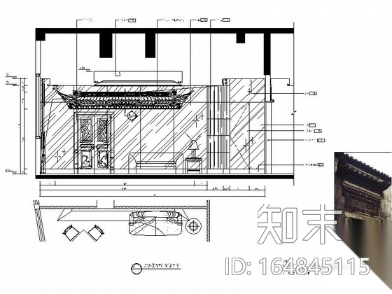 [贵州]某豪华火锅城施工图(含效果图)cad施工图下载【ID:164845115】