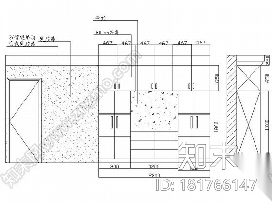 [贵阳]150平米现代四室两厅装修图（含效果）cad施工图下载【ID:181766147】