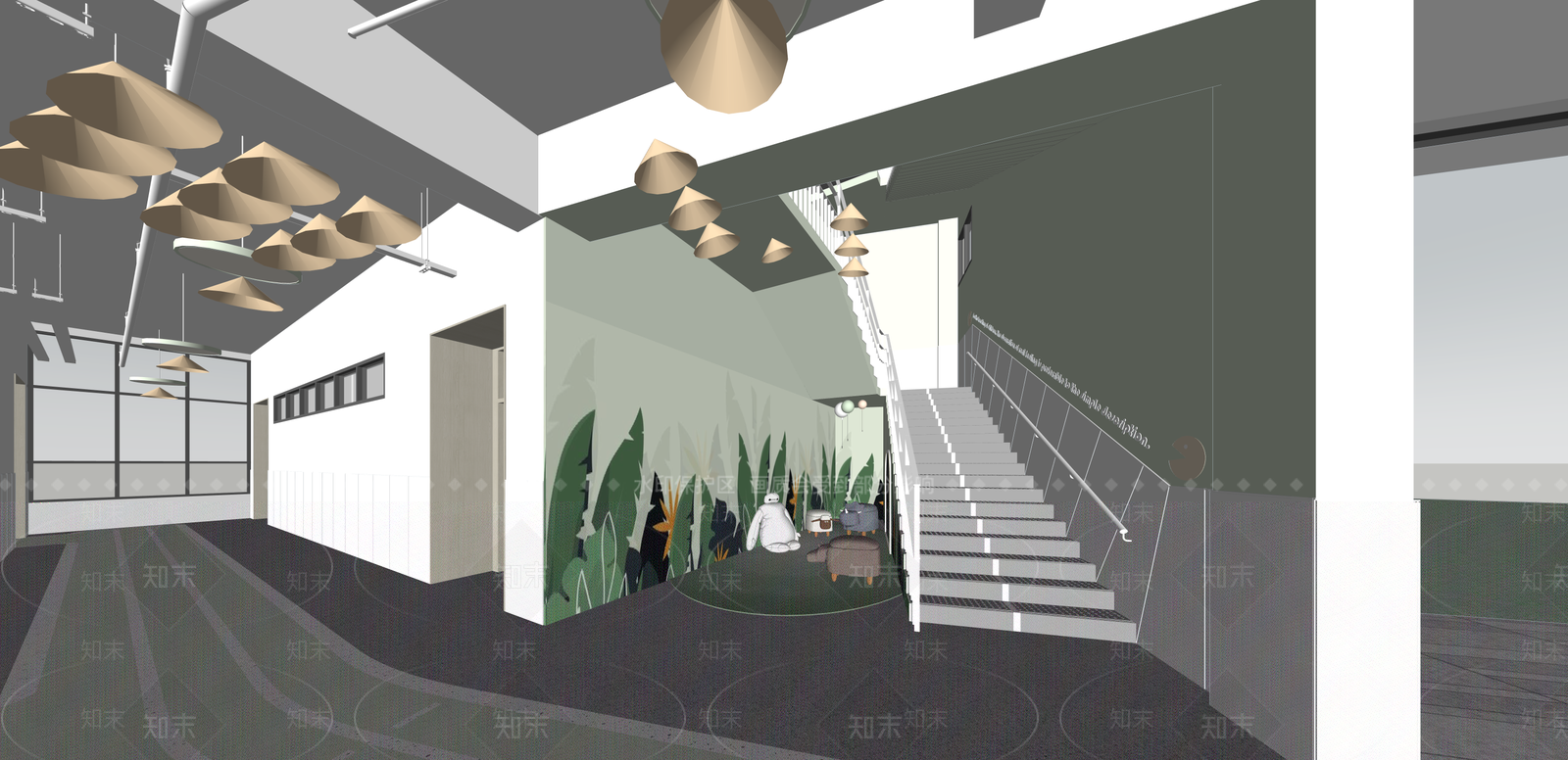 现代儿童活动空间SU模型下载【ID:1215205512】