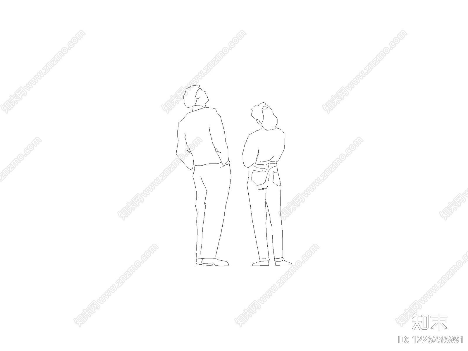 人物cad施工图下载【ID:1226236991】