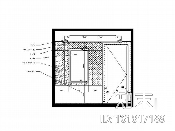 [重庆]某商务KTV包房E施工图cad施工图下载【ID:161817189】