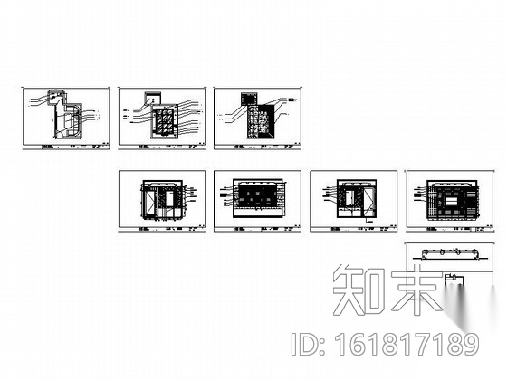 [重庆]某商务KTV包房E施工图cad施工图下载【ID:161817189】