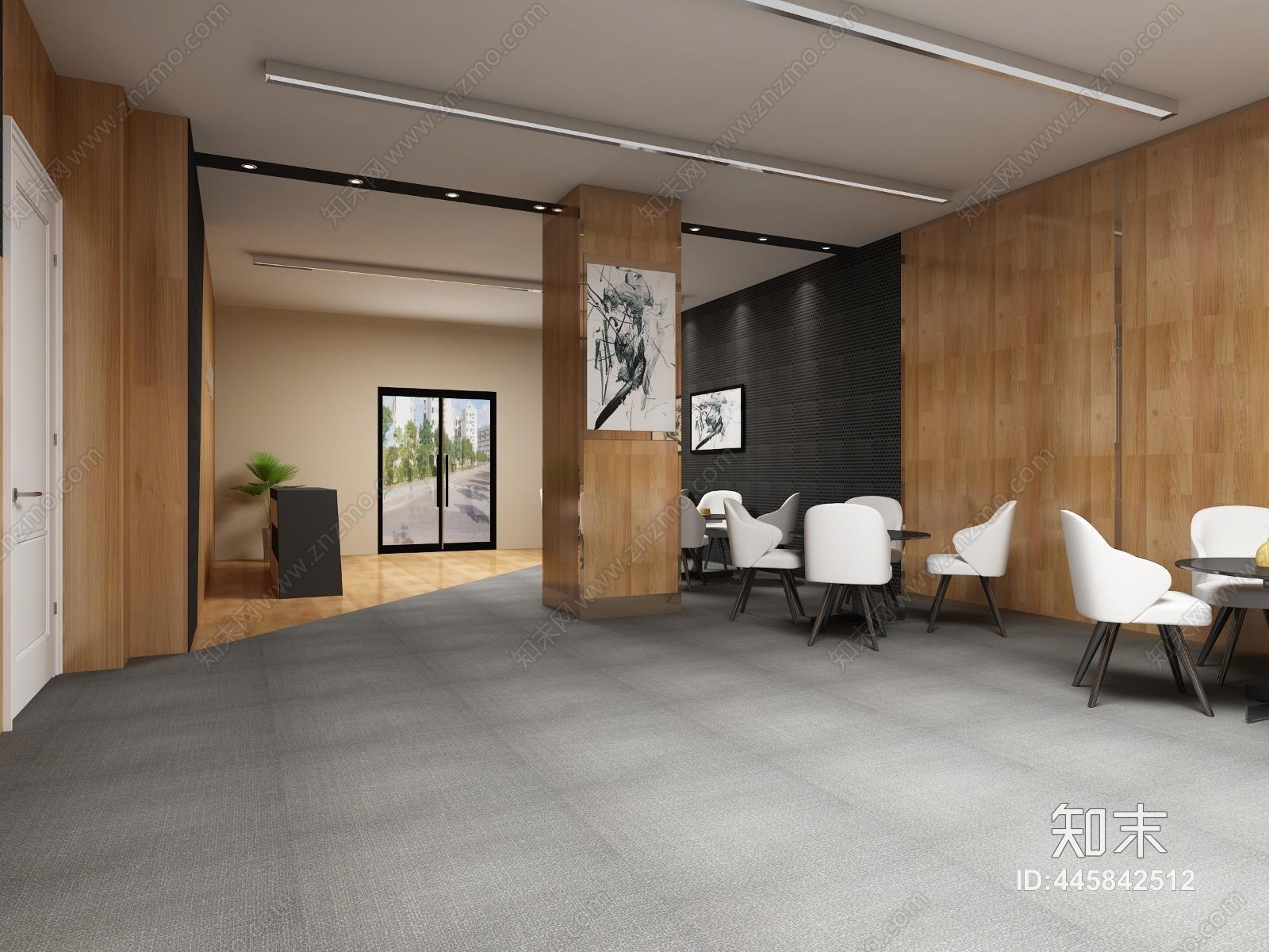 后现代轻奢样板房3D模型下载【ID:445842512】