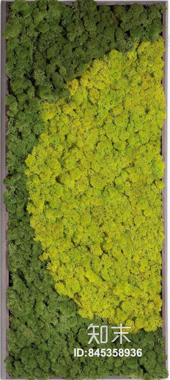 绿植墙造型墙贴图下载【ID:845358936】