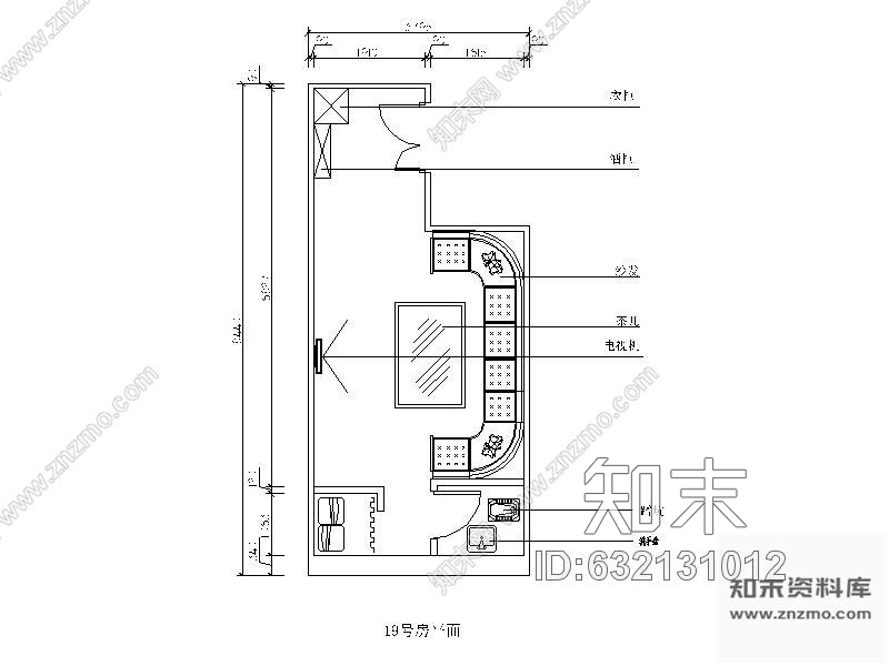 施工图某夜总会包间装修图4cad施工图下载【ID:632131012】