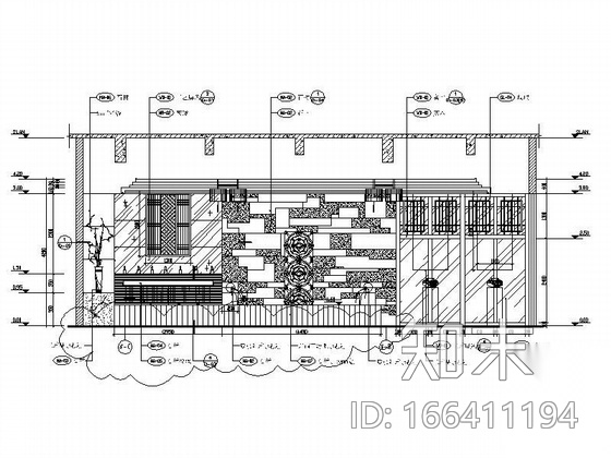 住户大堂及电梯厅装饰图cad施工图下载【ID:166411194】