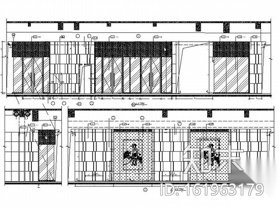[福建]精装酒店大堂入口中心室内装修图cad施工图下载【ID:161963179】