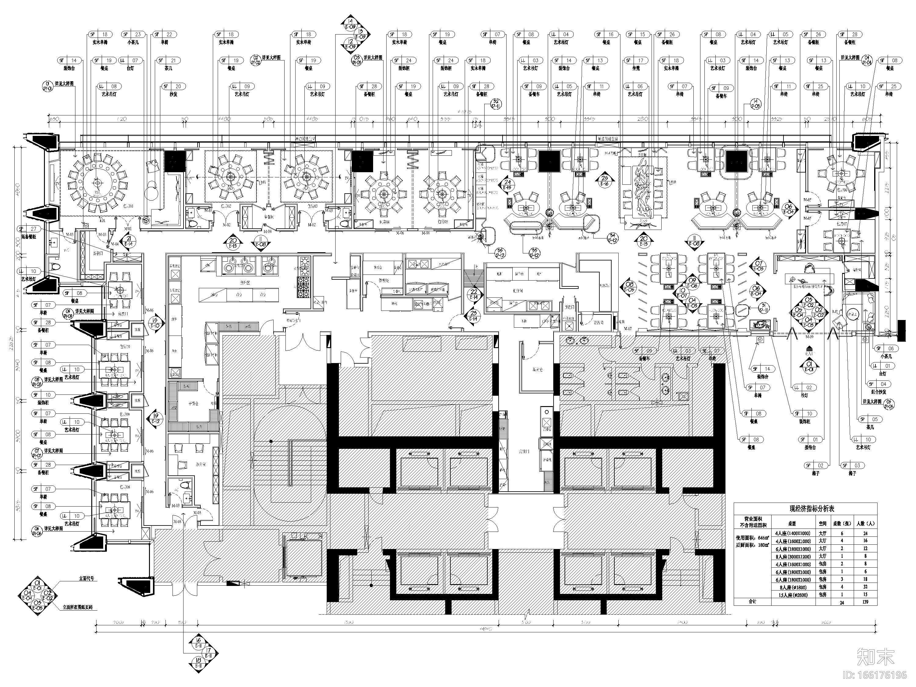 ​[深圳]645㎡海鲜火锅主题餐厅设计施工图施工图下载【ID:166176196】