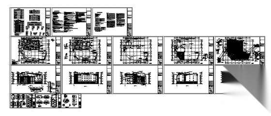 [四川]某农业大学校区食堂建筑施工图cad施工图下载【ID:165429114】