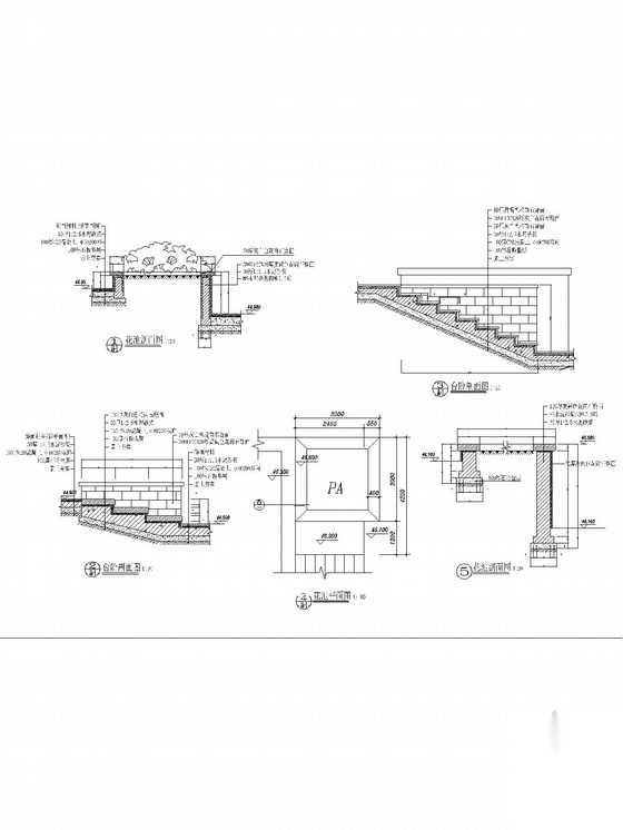 现代居住区花园景观施工全套图纸施工图下载【ID:161093138】