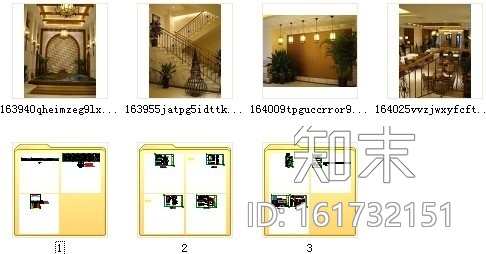 [大连]知名房地产田园欧式风情售楼处室内施工图（含实景...cad施工图下载【ID:161732151】