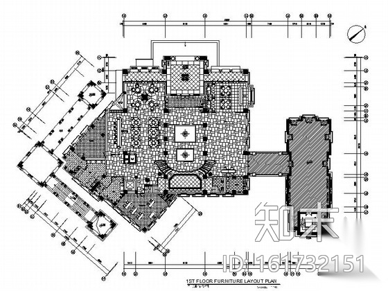 [大连]知名房地产田园欧式风情售楼处室内施工图（含实景...cad施工图下载【ID:161732151】