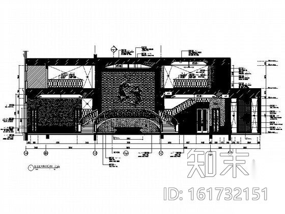 [大连]知名房地产田园欧式风情售楼处室内施工图（含实景...cad施工图下载【ID:161732151】