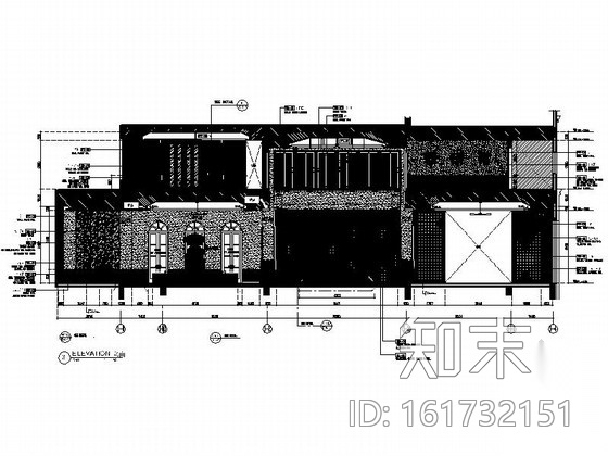 [大连]知名房地产田园欧式风情售楼处室内施工图（含实景...cad施工图下载【ID:161732151】