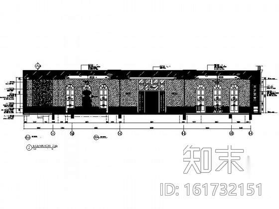 [大连]知名房地产田园欧式风情售楼处室内施工图（含实景...cad施工图下载【ID:161732151】