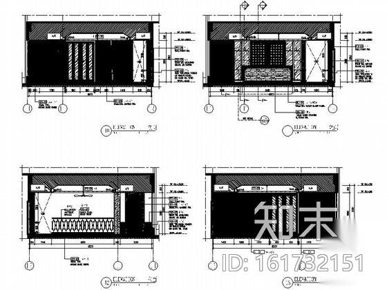 [大连]知名房地产田园欧式风情售楼处室内施工图（含实景...cad施工图下载【ID:161732151】