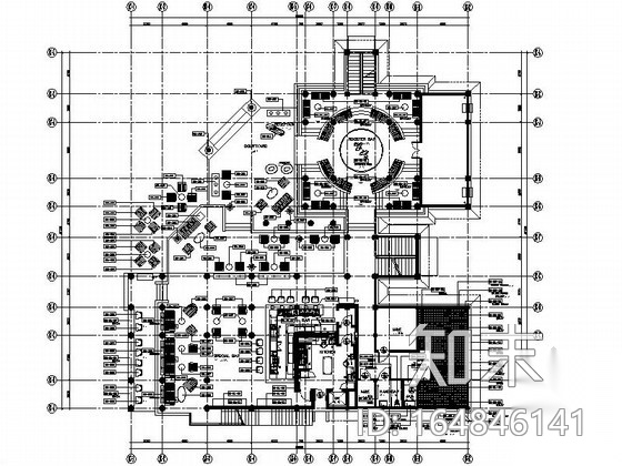 [云南]西双版纳民族风情特色酒吧CAD施工图（含效果图）cad施工图下载【ID:164846141】