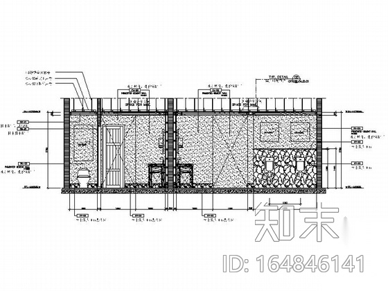 [云南]西双版纳民族风情特色酒吧CAD施工图（含效果图）cad施工图下载【ID:164846141】