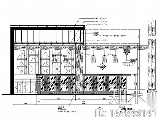 [云南]西双版纳民族风情特色酒吧CAD施工图（含效果图）cad施工图下载【ID:164846141】