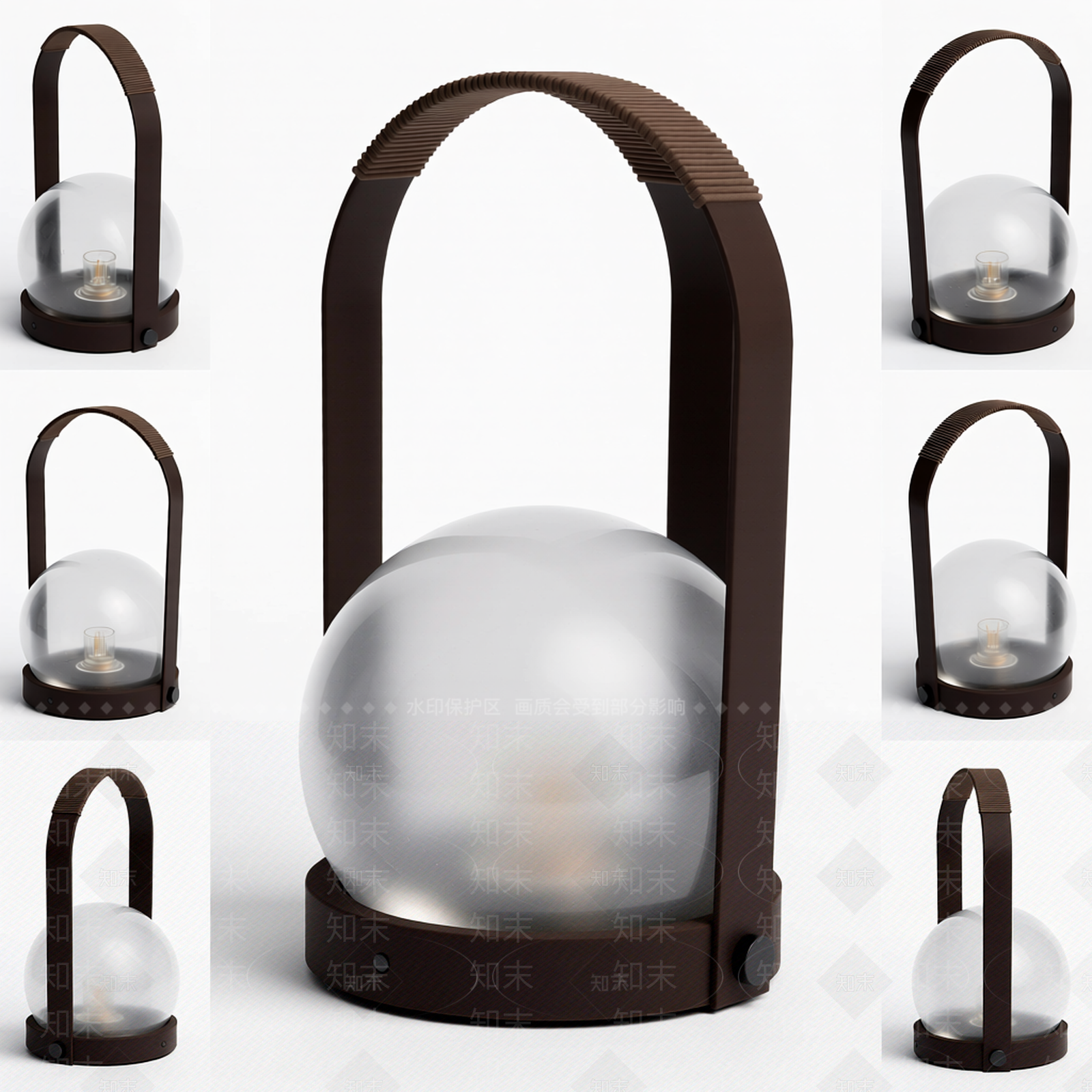 手提球形灯具3D模型下载【ID:1206202905】