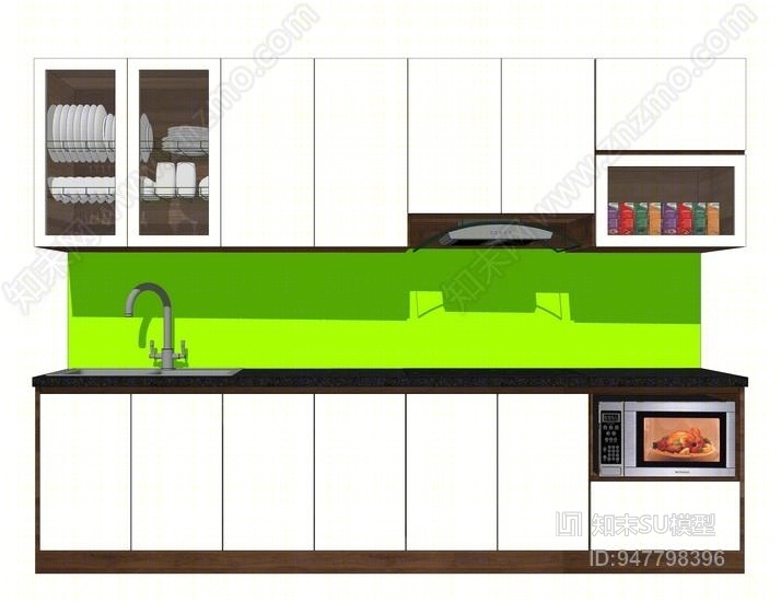 橱柜SU模型下载【ID:947798396】