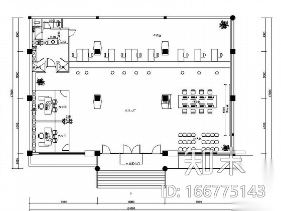 某市国税局办公大厅设计方案图cad施工图下载【ID:166775143】