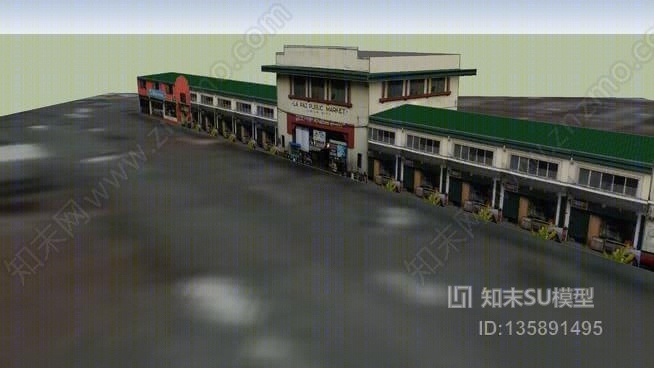 拉巴斯公共市场主楼SU模型下载【ID:135891495】