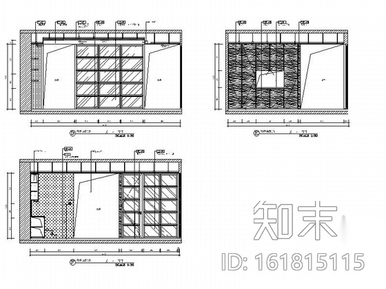 [北京]CBD商圈某高档写字楼办公室施工图cad施工图下载【ID:161815115】